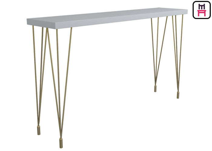 6ft Tall Rectangular Bar Table ,  Tall Narrow Bar Table For Pub / Salons